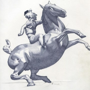 Copy of "Mounted Warrior"